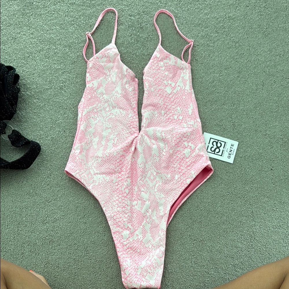 Pink One Piece Swimsuit